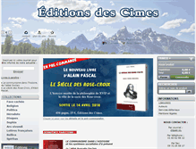 Tablet Screenshot of editions-cimes.fr